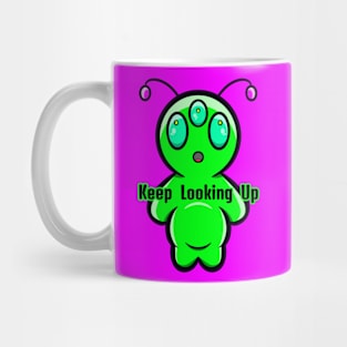 Keep Looking Up Alien Mug